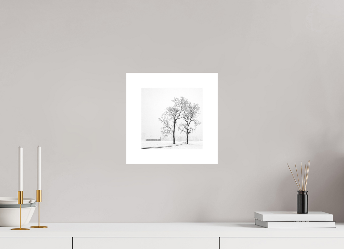 Two Trees and a Barn