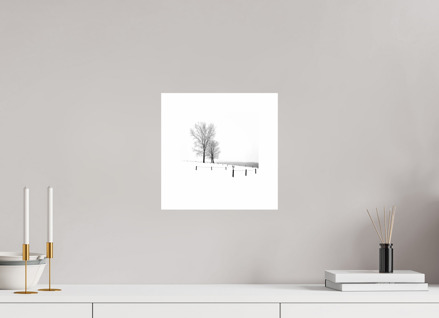 Three Trees in Winter