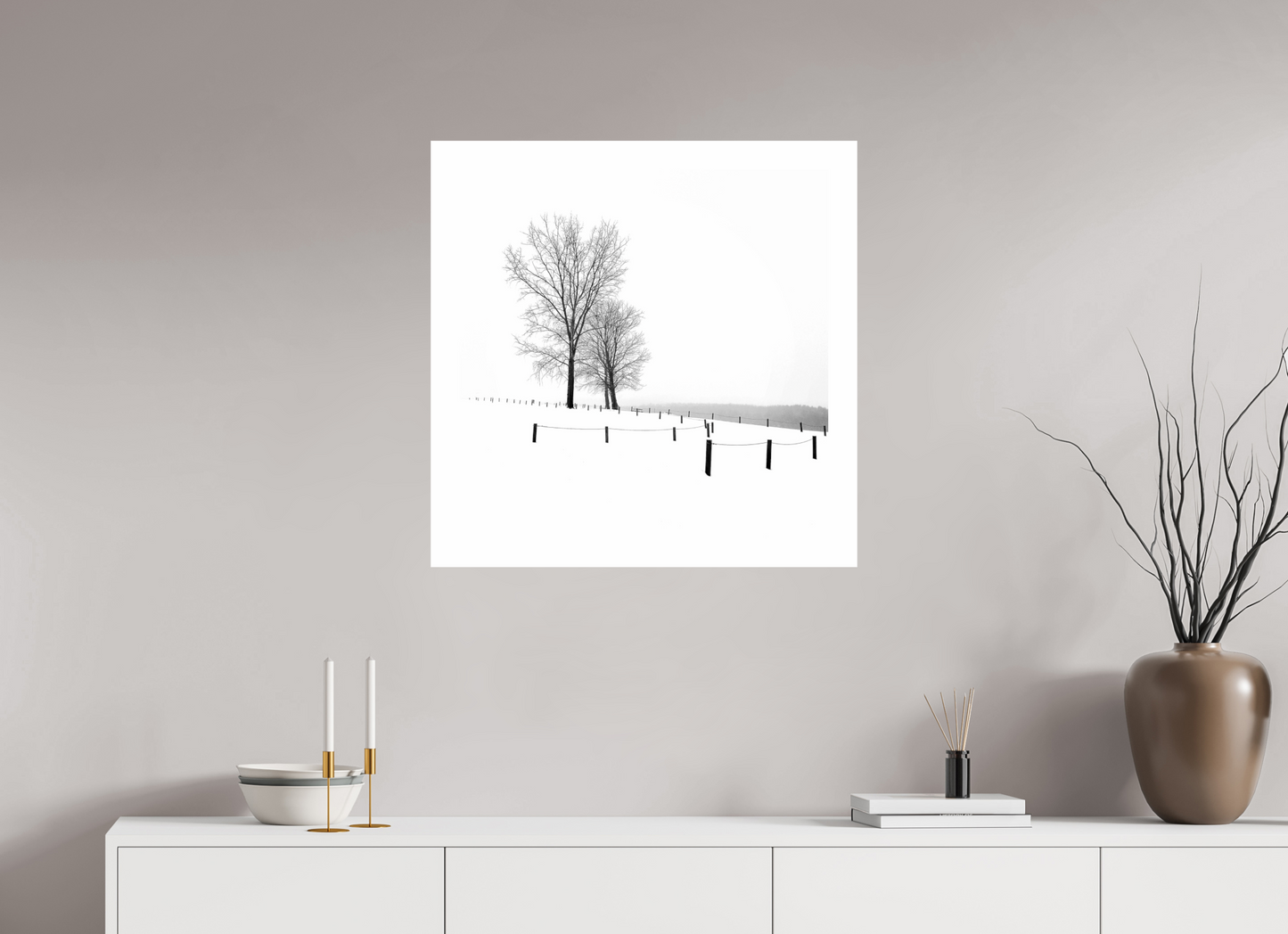 Three Trees in Winter