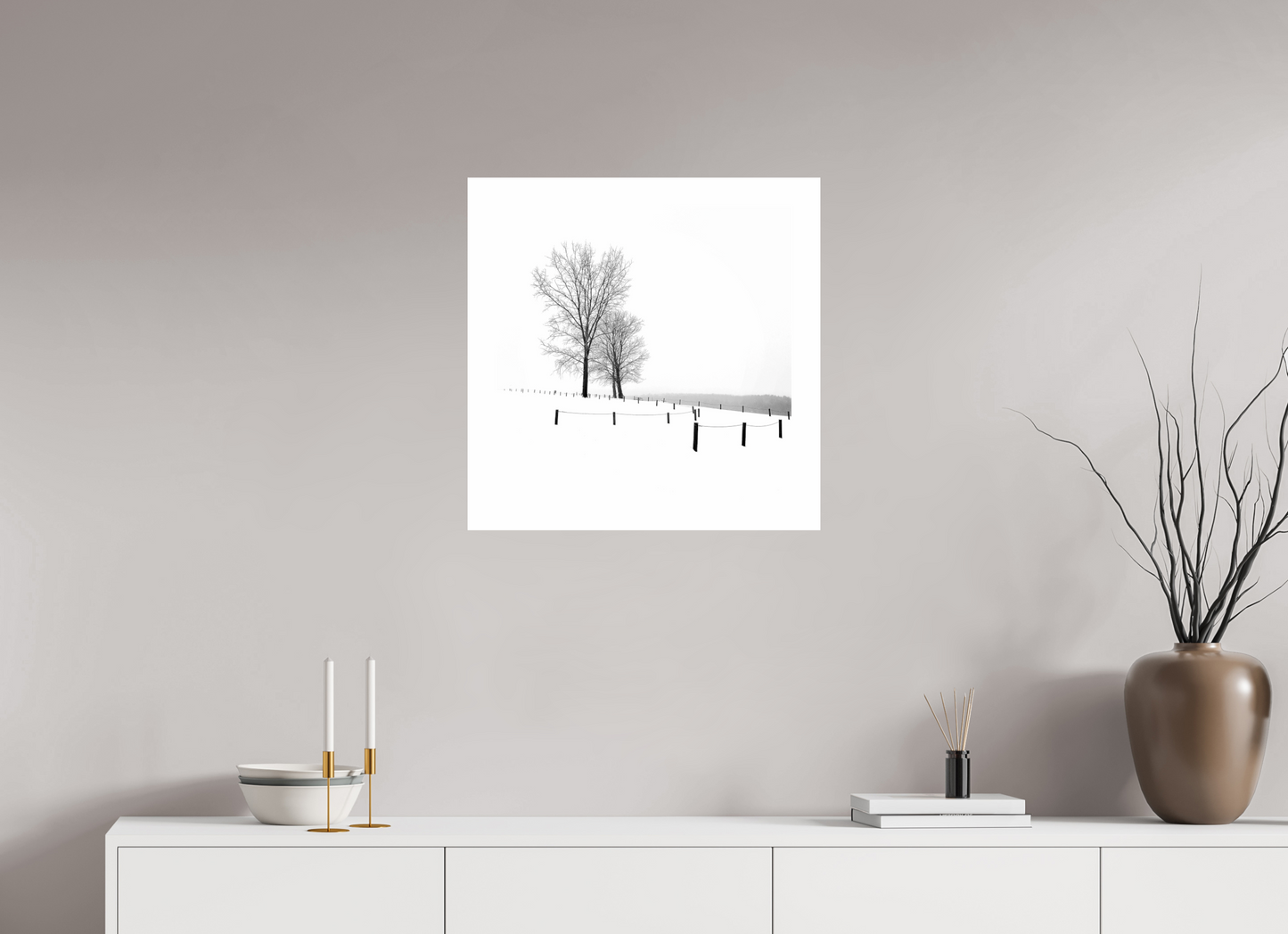 Three Trees in Winter