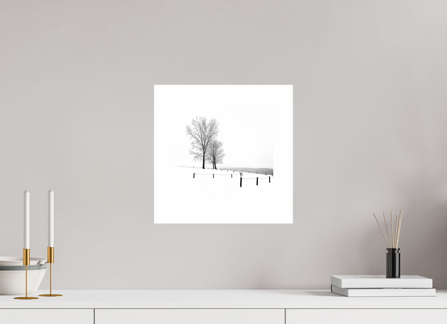 Three Trees in Winter