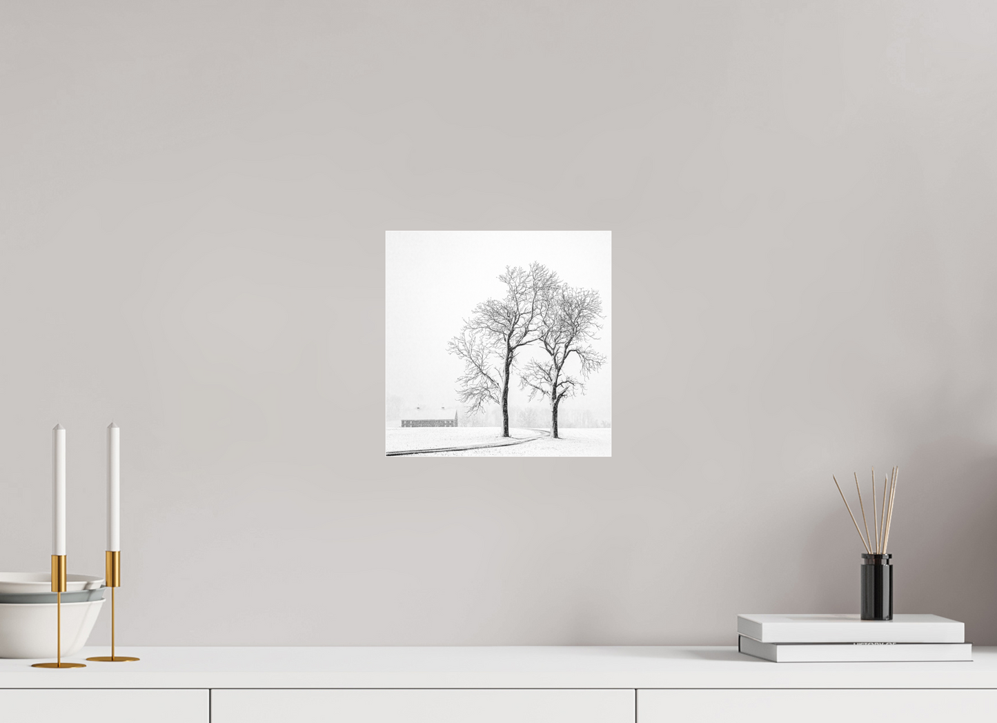Two Trees and a Barn