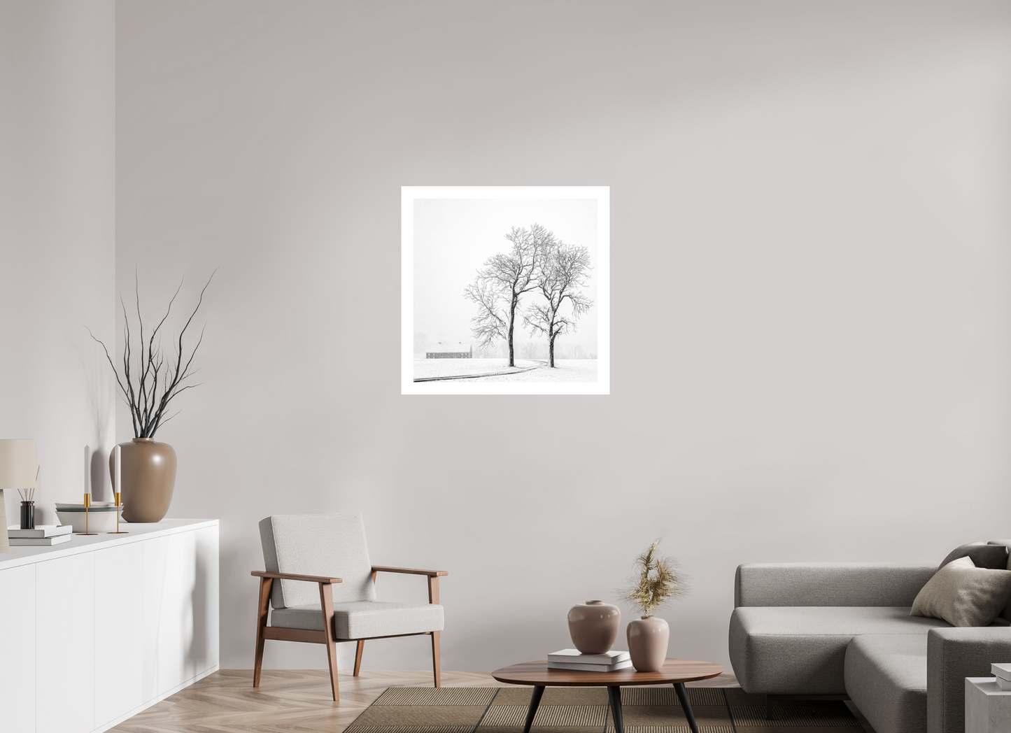 Two Trees and a Barn