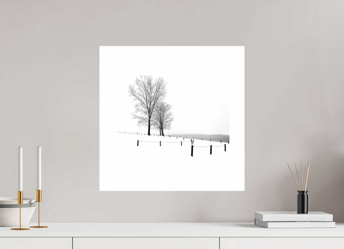 Three Trees in Winter