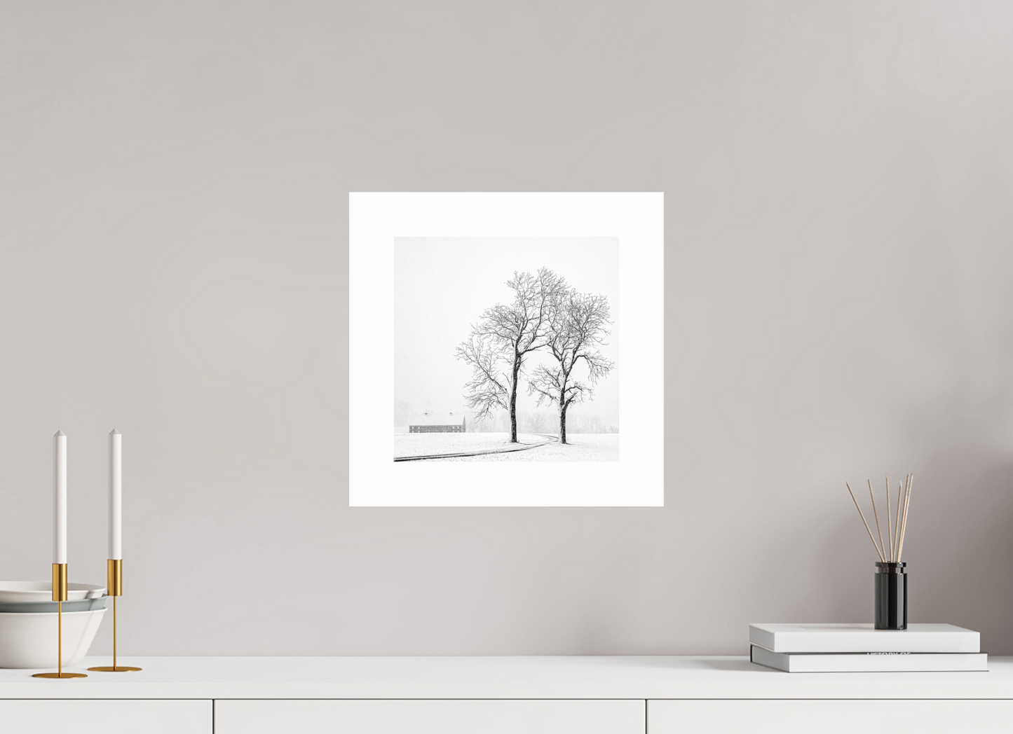 Two Trees and a Barn